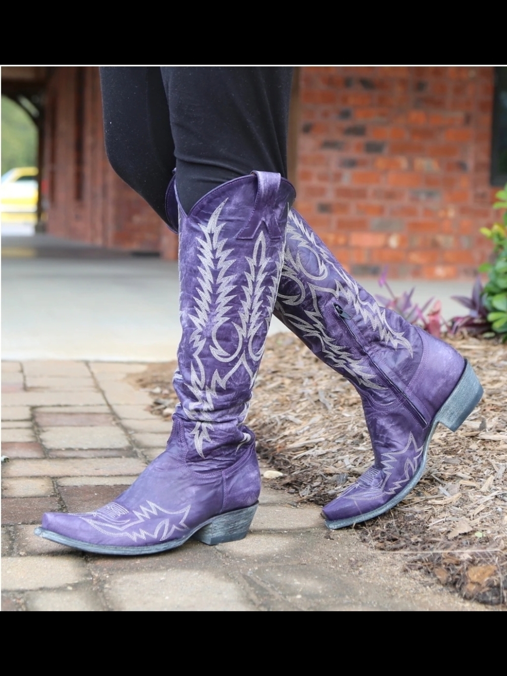 Old Gringo 5B Mayra Bis Purple Cowboy Boots - Picture 3 of 9